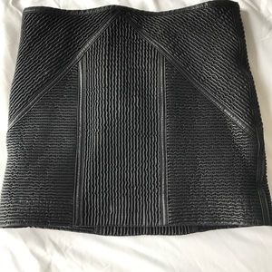 Free People vegan leather mini skirt